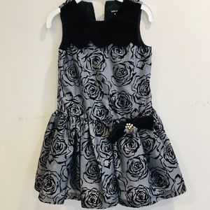 David Charles toddler gray  dress